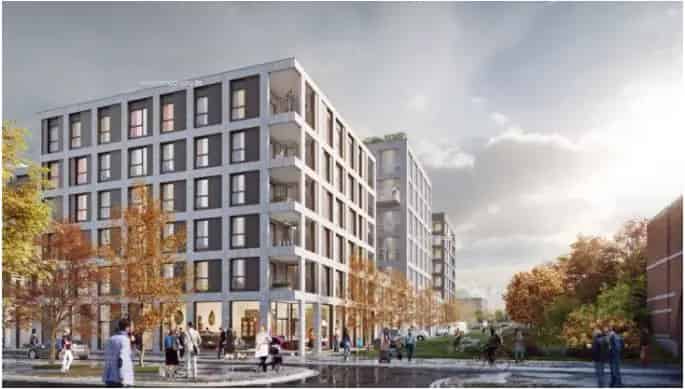 Nieuwbouw Kantoren en Ateliers Anderlecht Juni 2024