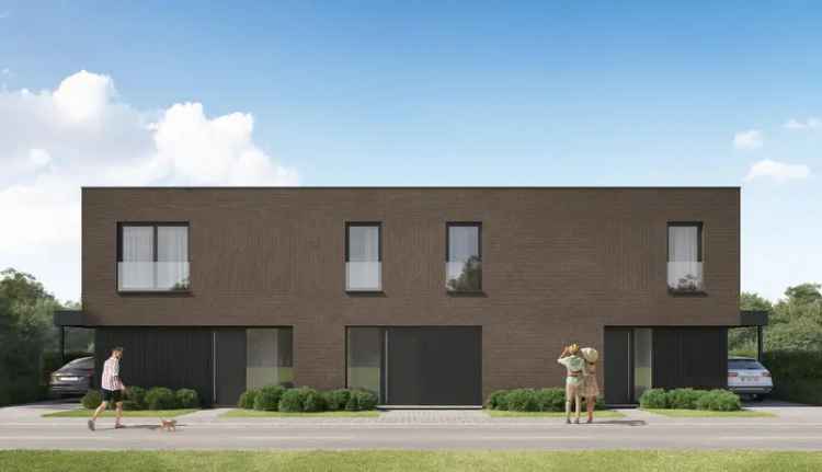 Moderne, halfopen woning