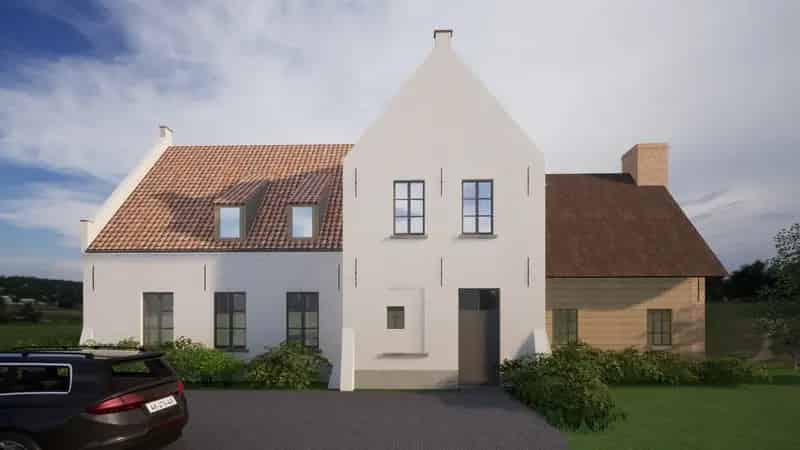 Bouwgrond groene velden droomhuis
