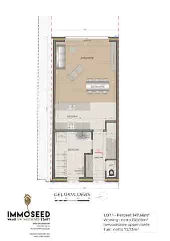 Nieuwbouwwoningen Oostende Zuidoost Tuin