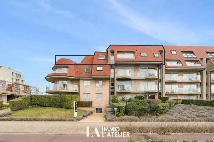 Te koop penthouse appartement in Nieuwpoort met zuidgericht terras