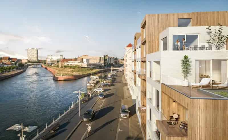 Appartement te koop Kortrijk: Modern appartement met Leie-zicht