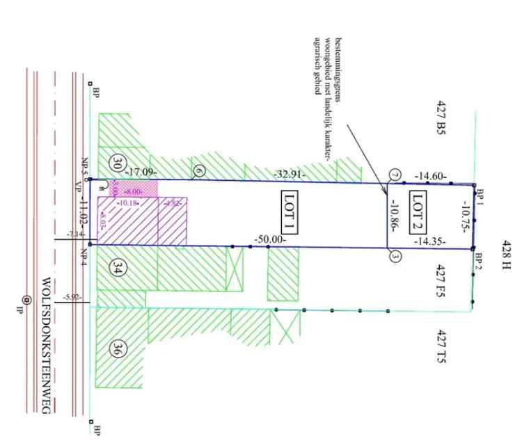 Bouwgrond van 707 m² voor HOB