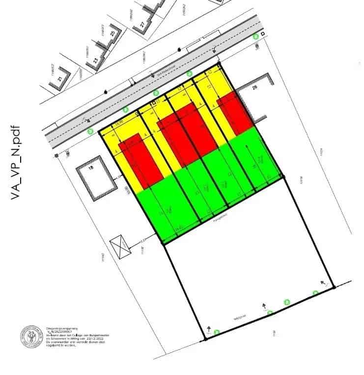Bouwgrond Olsene 600m² Rustig gelegen Geen Bouwverplichting