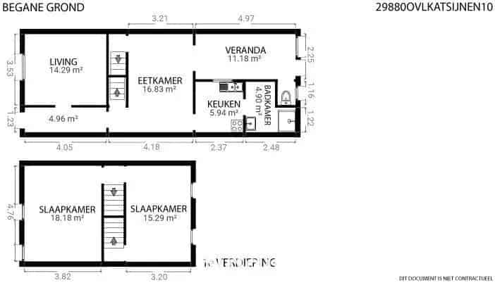 Te renoveren rijwoning met 2 slaapkamers