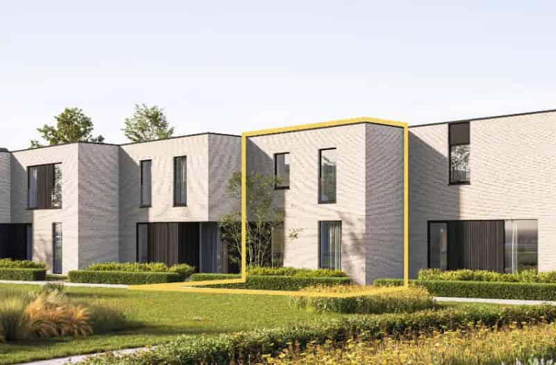 Nieuwbouw Huis te Koop Moorsele 3 slaapkamers Zuidgerichte Tuin