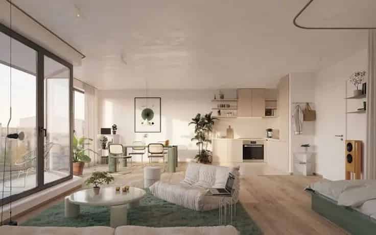 Studio te Koop Evere Nabij NAVO  Nieuwe Studio Art Deco