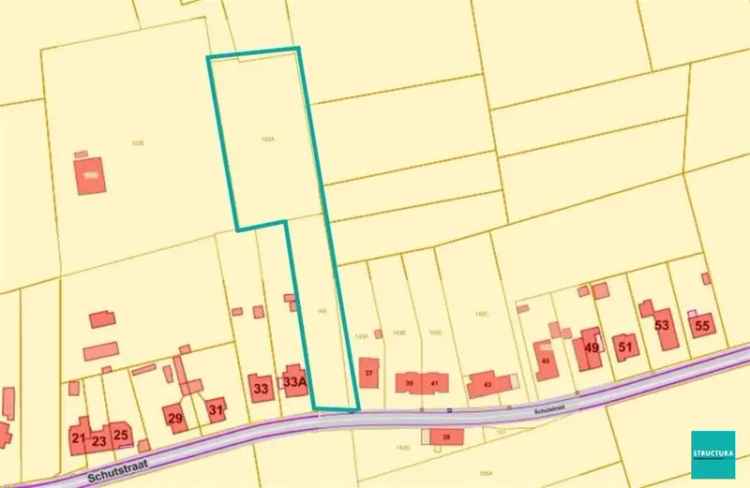 BEKKERZEEL: Bouwgrond van 50 are met groenzicht