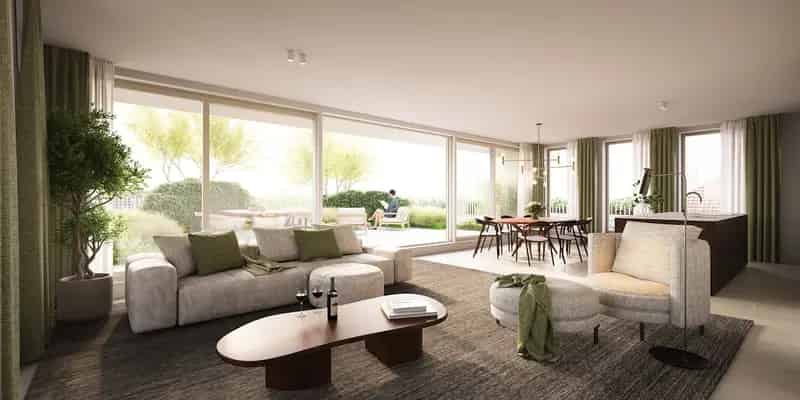 Tuinappartement te koop in Villa d Astene nabij Gent