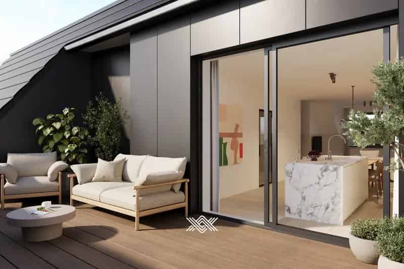 Penthouse 3 slaapkamers te huur Gent