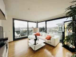 Penthouse te huur Woluwe-Saint-Lambert 2 slaapkamers terras parking