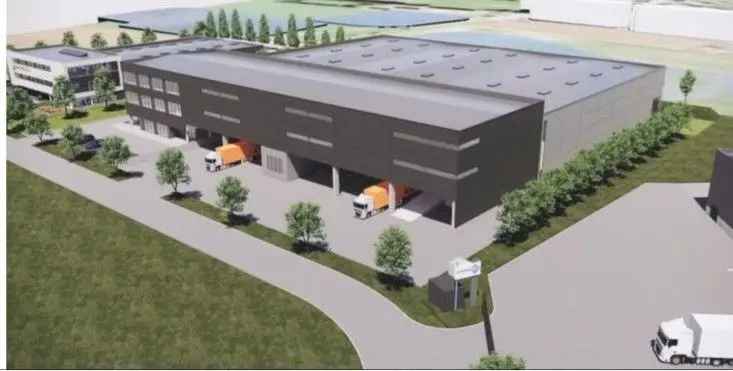 Te koop logistiek gebouw in Doornik met unieke kenmerken