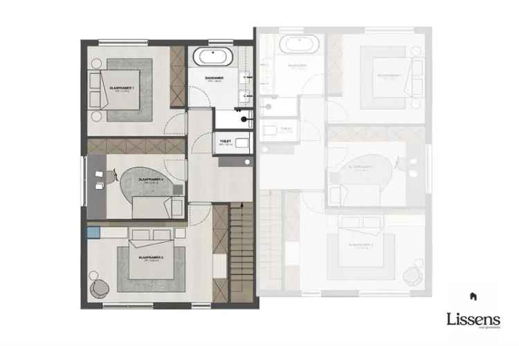 Kwalitatief afgewerkte nieuwbouwwoning met 3 slk.