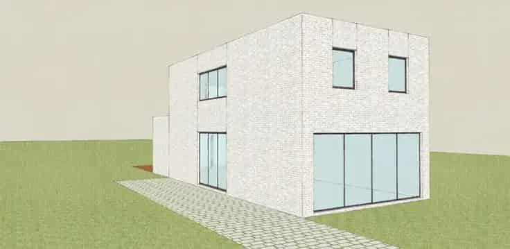 Huis Te Koop Moderne Open Bebouwing Veel Lichtinval