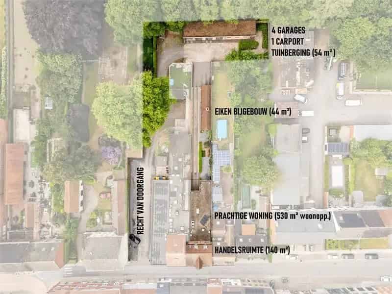 Woning te koop Aarsele 5 slaapkamers handelspand garages