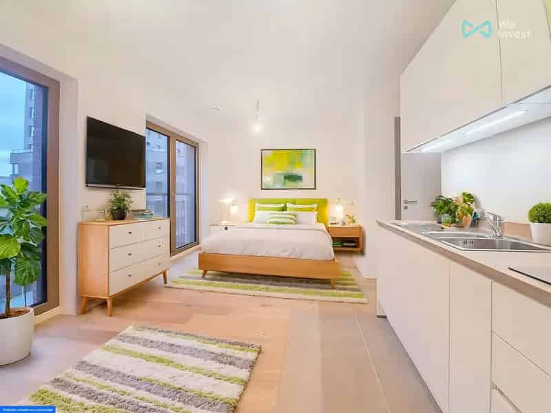 Studio te huur in residentie Newport nabij Tours & Taxis