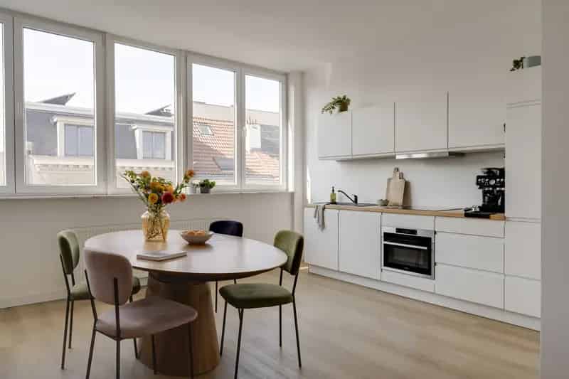 Appartement te huur Antwerpen Harmoniewijk Zuidgericht Terras