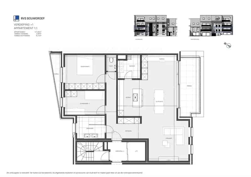 Appartement te koop nieuwbouwproject De Weverij Wetteren