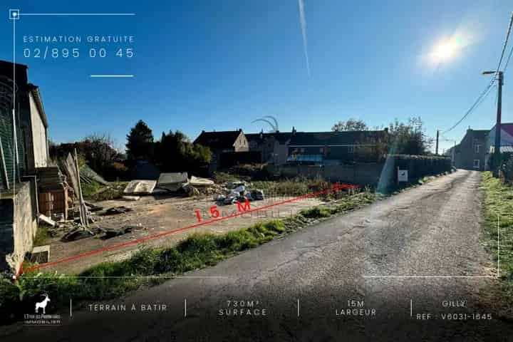 Bouwgrond Gilly 730m²