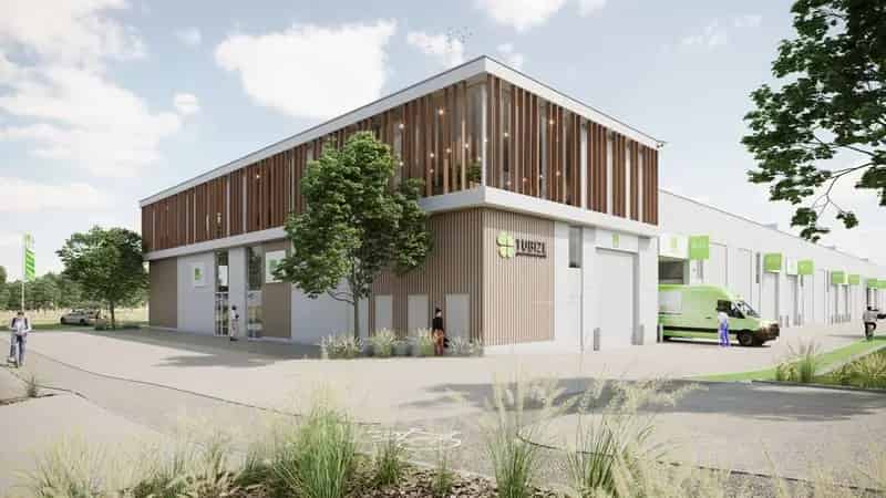 Nieuwbouw KMO Unit te Koop Tubize 180m² Kantoren Opslag
