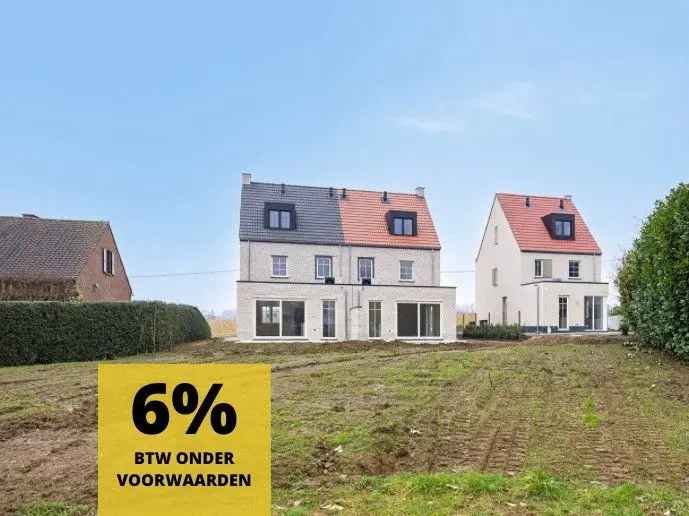 Te koop nieuwbouwwoning met 4 slaapkamers en E-peil 4