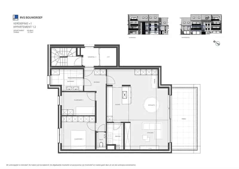 Appartement te koop Wetteren Nieuwbouw De Weverij