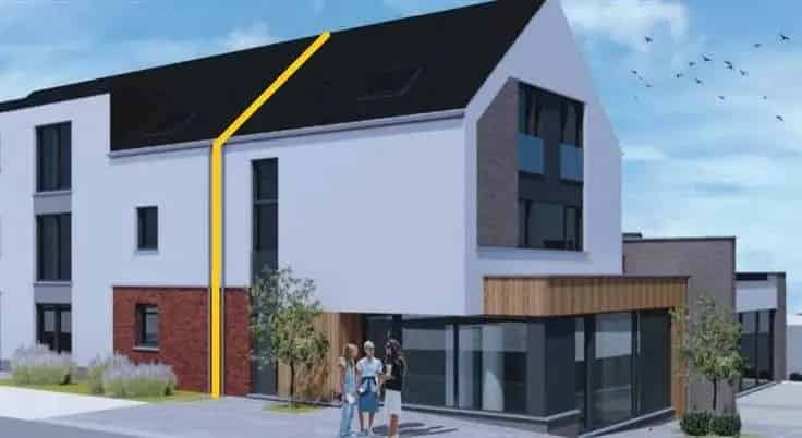 Huis Te Koop Gerpinnes: Appartement 2 slaapkamers en commercieel pand