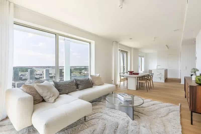 Penthouse te koop met panoramisch zicht op het Eilandje