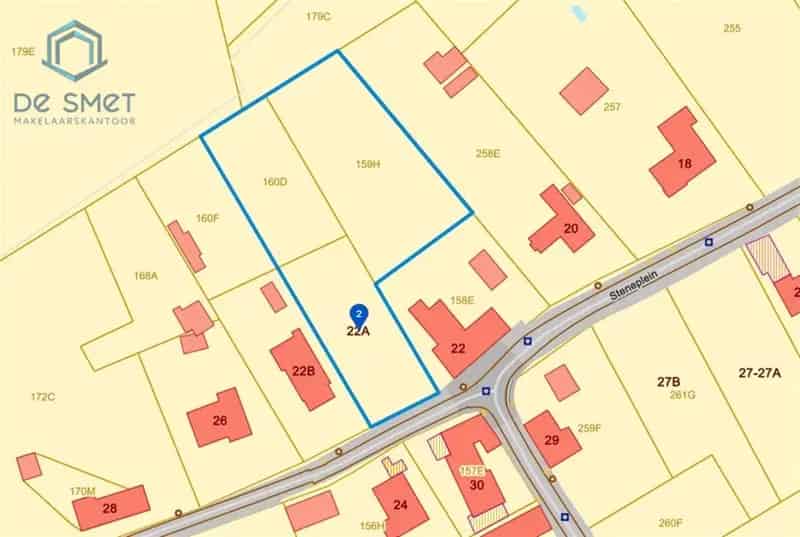 Bouwgrond te Brakel 3343m²  Open Bebouwing Landelijke Ligging