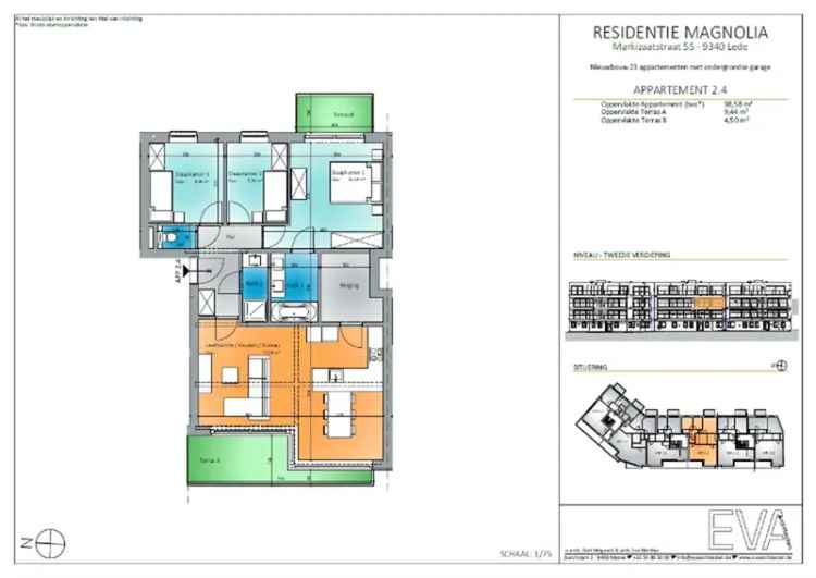 Te koop appartement met zicht op het park in Lede