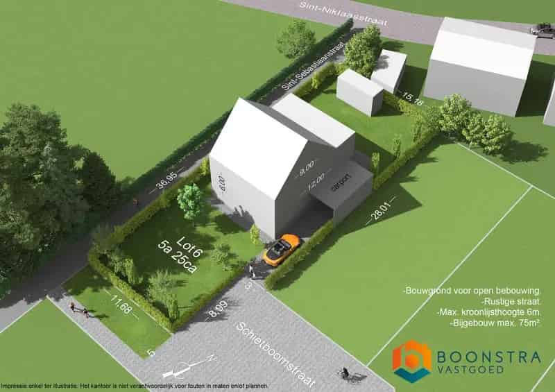Bouwgrond Westerlo 525m² Open Bebouwing Rustige Straat
