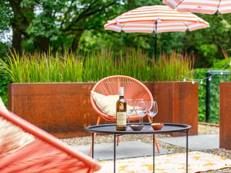 Moderne vakantiewoning in een groene omgeving
