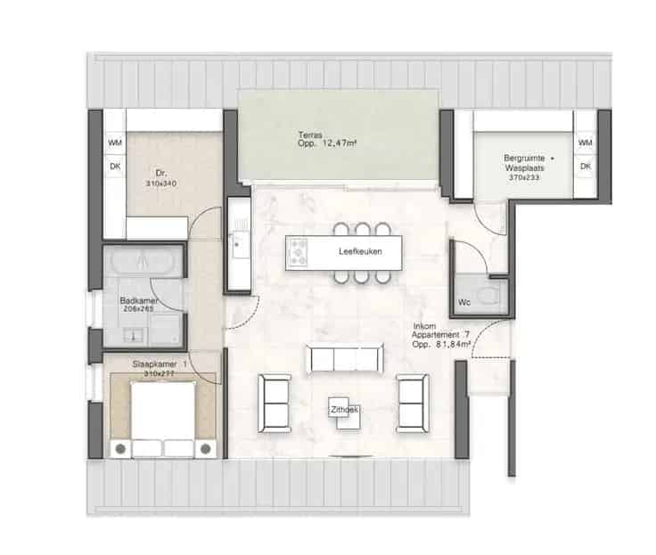 Nieuwbouw Appartement 1 Slaapkamer Leopoldsburg