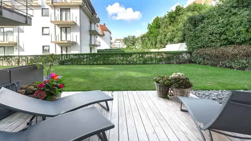 Tuinappartement te koop Zoute toplocatie