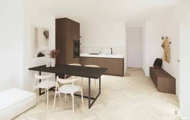 Appartement 3 slaapkamers te huur 80m²