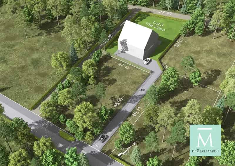 Bouwgrond te huur: 1376m² in groene omgeving