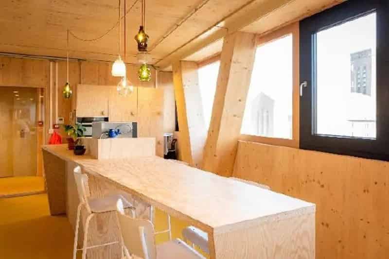 Kantoorruimte in Bio-Ecologisch Passief Kantoorgebouw