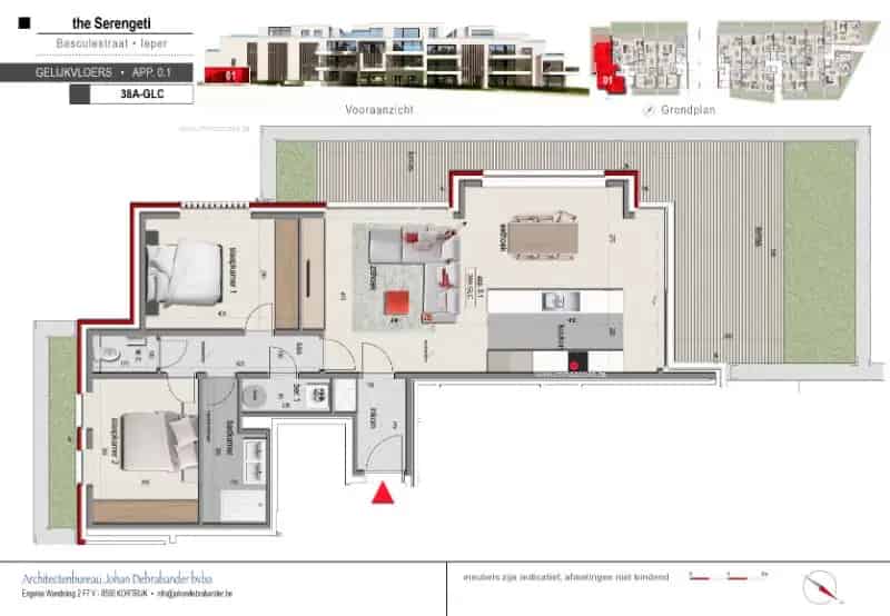 Nieuwbouw Appartement 2 Slaapkamers Ieper