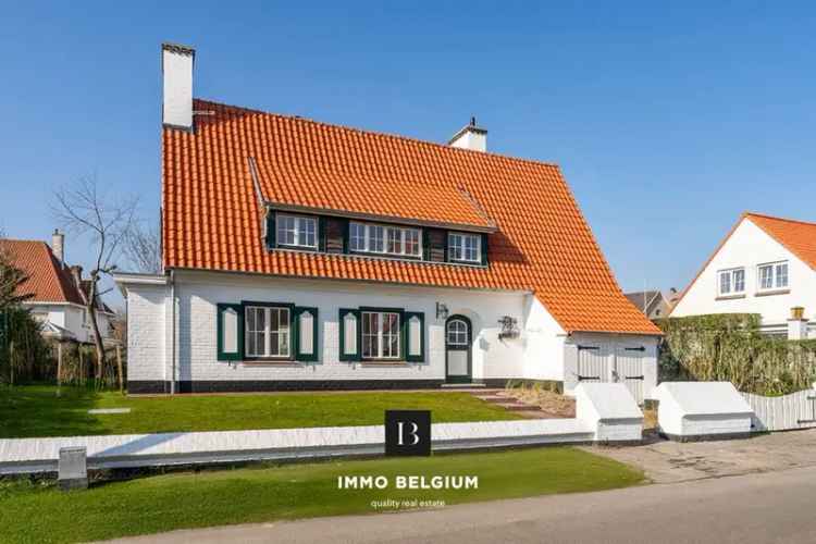 Luxe Villa te Koop De Haan 4 slaapkamers Strand Nabij