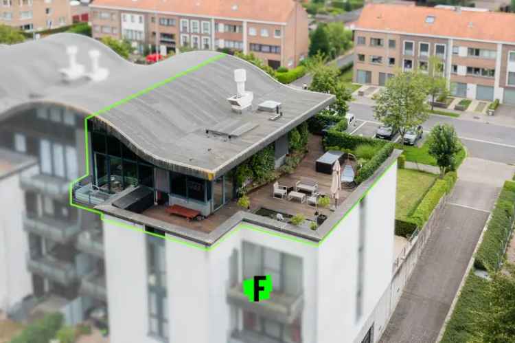 Ruim duplexappartement met drie terrassen in Sint-Kruis!