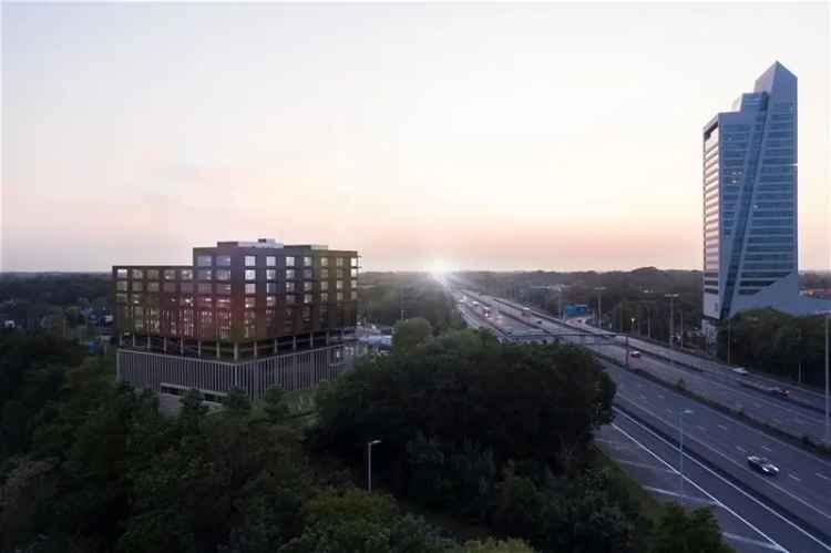 Huur bedrijfsvastgoed kantoren in nieuwbouwproject Ouverture langsheen Kortrijksesteenweg