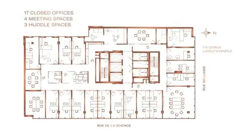 Kantoren te Huur Science 12 Belliard 35 496m2