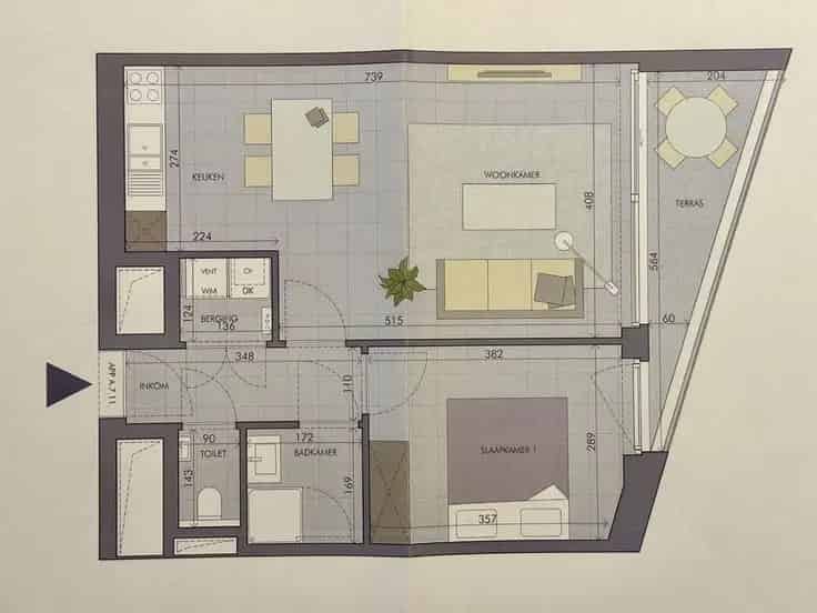 Appartement Te Koop in Moderne Residentie Louise-Marie