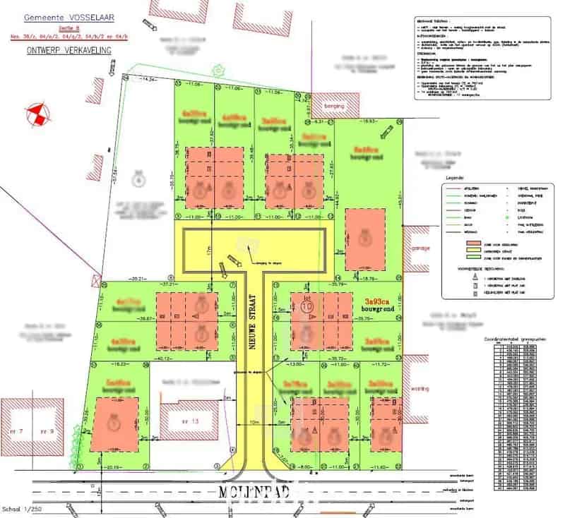 Bouwgrond Halfopen Bebouwing 3 are 93 centiare Toplocatie