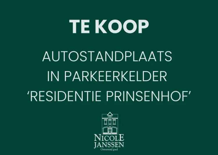 Te huur autostandplaats in ondergrondse parkeerkelder