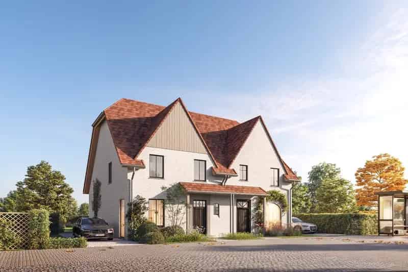 Nieuwbouw Koppelvilla Lapscheure Zuid-West Tuin