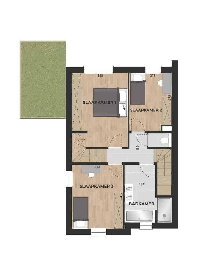 Halfvrijstaande woning landelijke stijl 3a 69ca