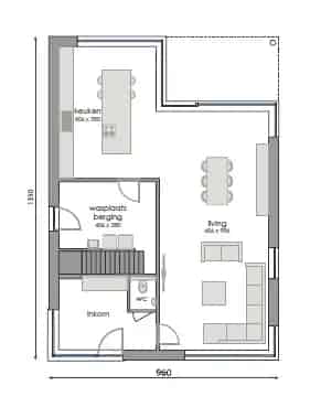 Huis te koop in Nederename: Bouwgrond 854m² met opties
