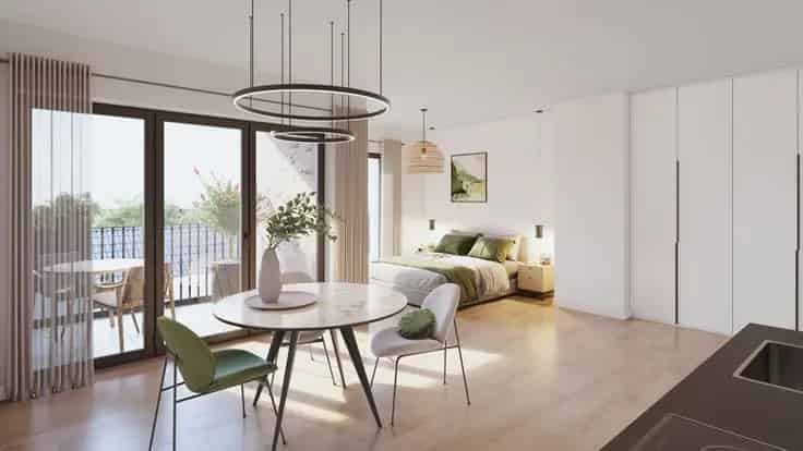 Studio te Koop in UNIQ Brussel 54m² Mogelijk 6 BTW
