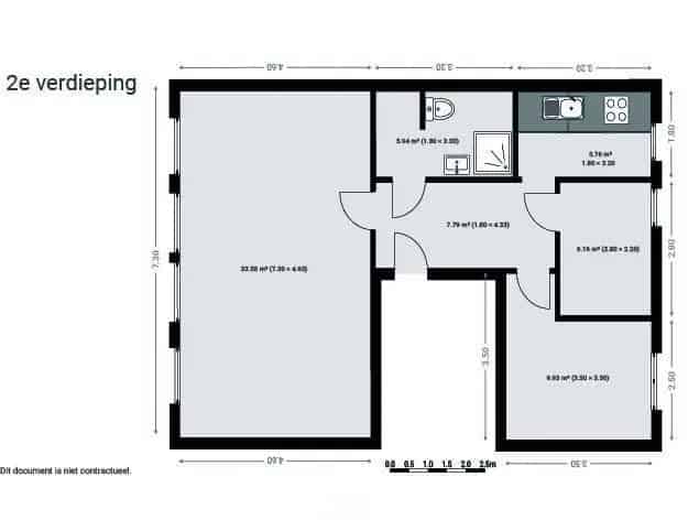 Appartement te Genk Centrum 80m2